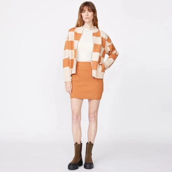 Monrow supersoft sweater bomber jacket XS New - Picture 14 of 16